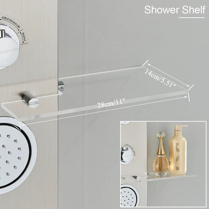 Led Light Shower Panel Waterfall Rain Digital Display
