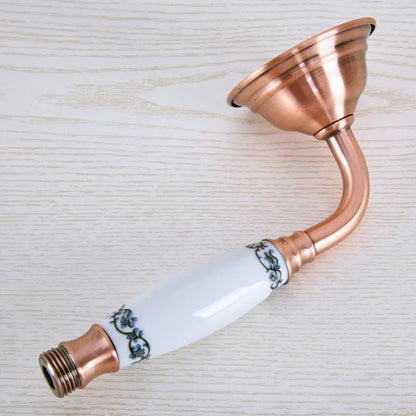 Antique Red Copper Brass Bathroom Rain Shower Head
