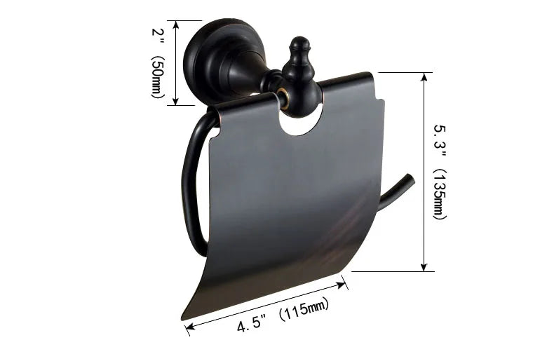 Black Oil Rubbed Bronze Brass Bathroom Bath Hardware