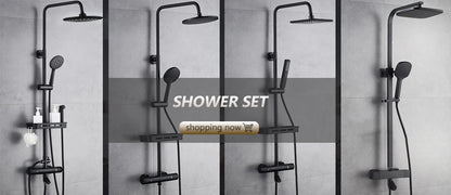 Antique Rain Shower Faucets Hand Brass Wall Mounted