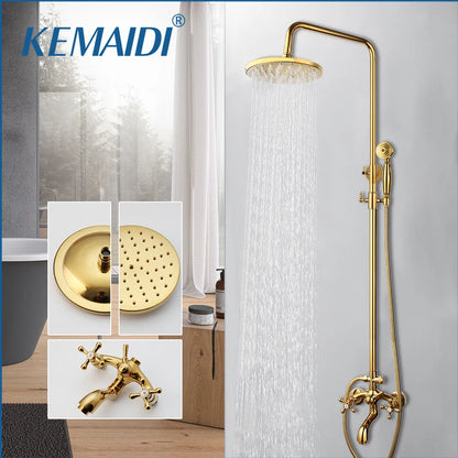 Kemaidi Gold Shower Faucet In Wall Stainless Steel