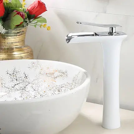 Basin Faucet Gold Waterfall Faucet Brass Bathroom Faucet