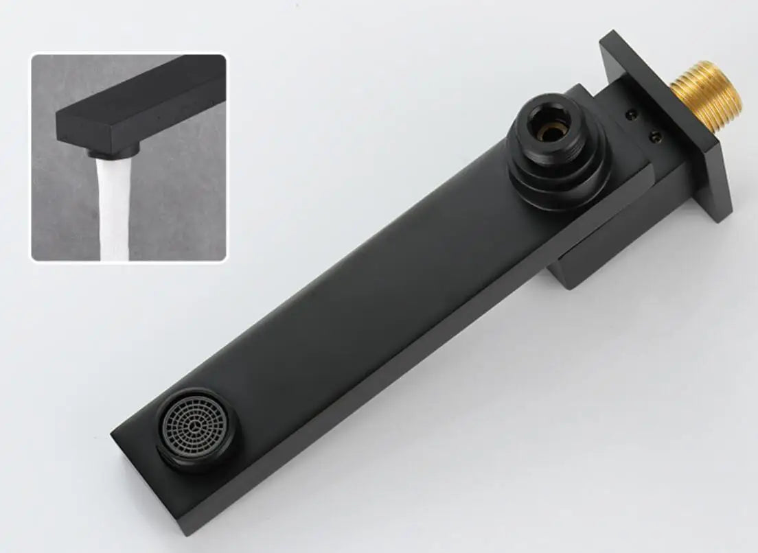 Brushed Gold Or Black Wall Mounted Faucet Diverter