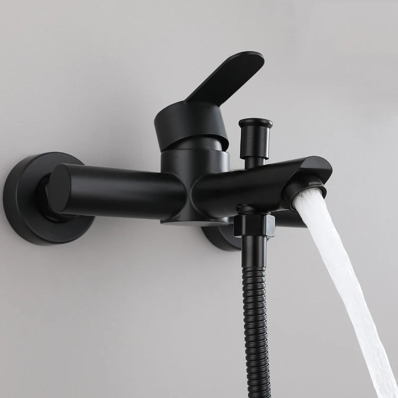 Bathroom Shower Faucet 304 Stainless Steel Triple Bathtub