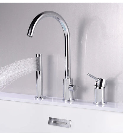 Ellen Bathtub Faucets Holes Black Cold Bath Shower