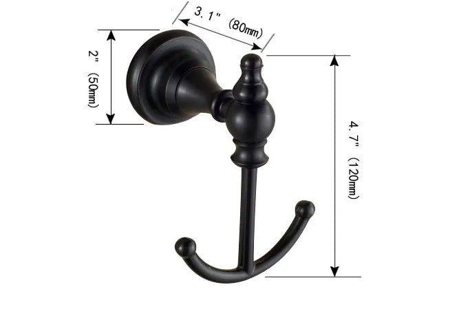 Black Oil Rubbed Bronze Brass Bathroom Bath Hardware