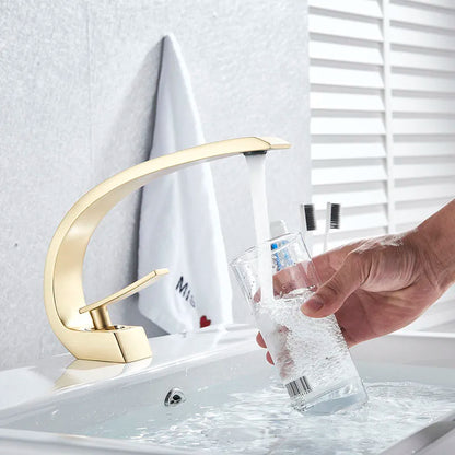 Bathroom Basin Faucet Deck Mount Washing Sink Cold