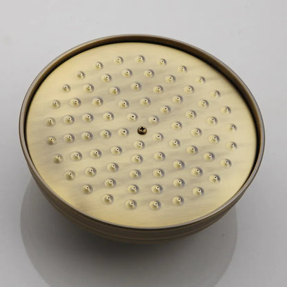 Antique Brass Bathroom Hand Shower Head Inch Round