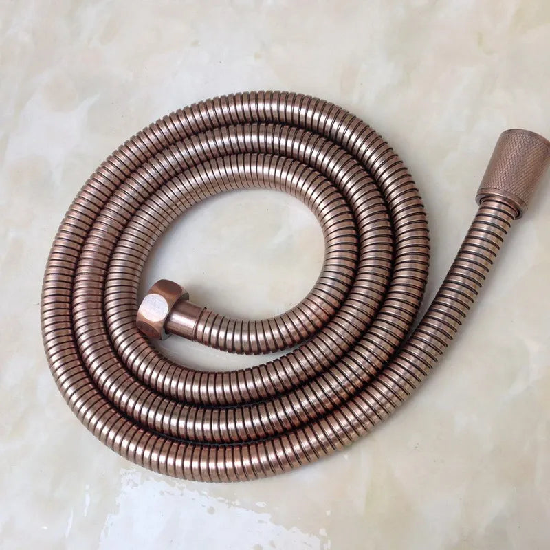 Antique Red Copper Brass Bathroom Rain Shower Head