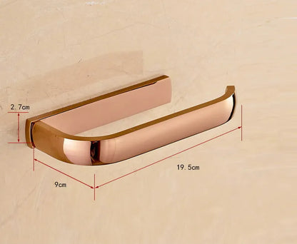 Rose Gold Double Towel Bars Bathroom Towel Ring