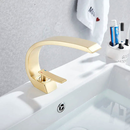 Bathroom Basin Faucet Deck Mount Washing Sink Cold
