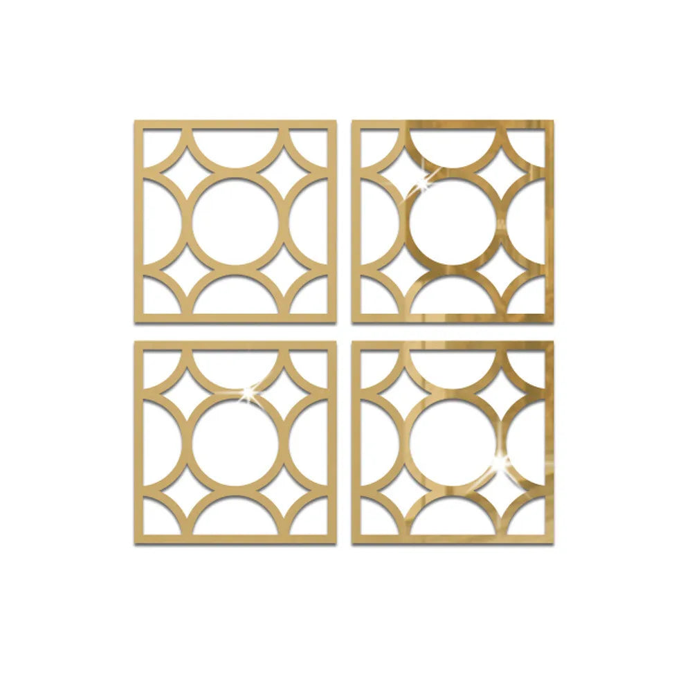 Mirror Wall Stickers Decor Self-Adhesive Furniture Sticker