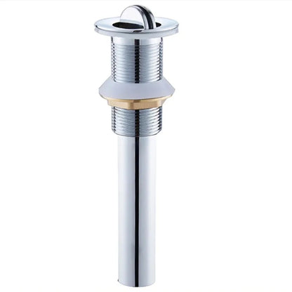 Chrome Pop Up Drain Stainless Steel Round Siphon