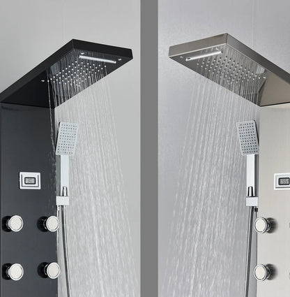 Shinesia Led Shower Panel Waterfall Rain Digital Display