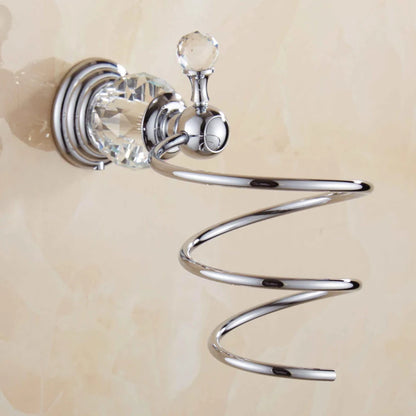 Bathroom Hardware Crystal Bath Towel Shelf Toilet Paper