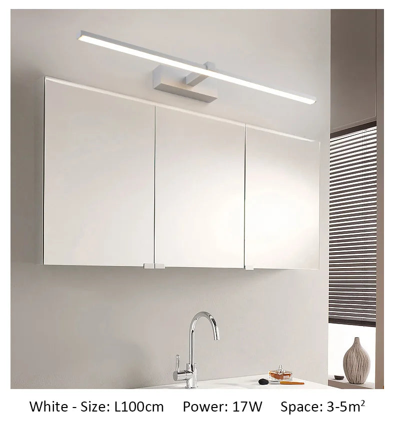 Modern Led Wall Lamp 120 100 80cm Mirror