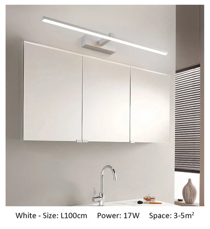 Modern Led Wall Lamp 120 100 80cm Mirror