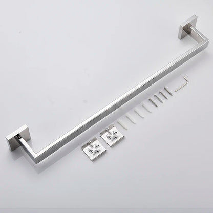Bathroom Hardware Chrome Robe Hook Towel Rail Bar