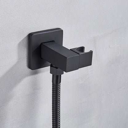 Black Shower Faucets Wall Mounted Rainfall Shower System