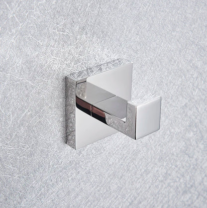 Bathroom Hardware Chrome Robe Hook Towel Rail Bar