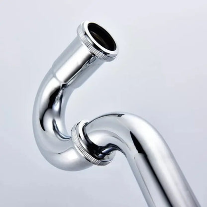 Chrome Pop Up Drain Stainless Steel Round Siphon