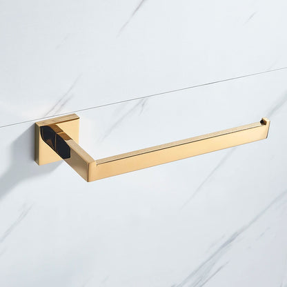 Bathroom Hardware Gold Bathrobe Hook Towel Rail Bar