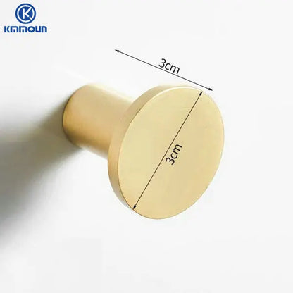 Brush Gold Stainless Steel Clothes Hook Wall Mounted
