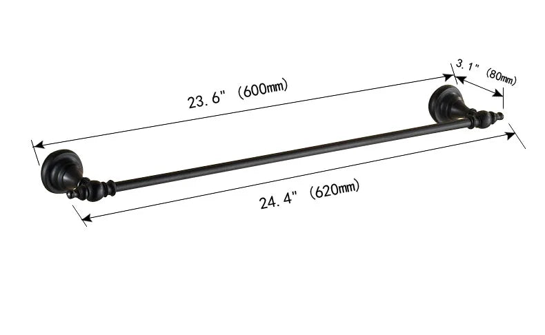 Black Oil Rubbed Bronze Brass Bathroom Bath Hardware
