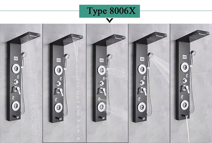 Luxury Led Shower Panel Spa Massage Jet Shower