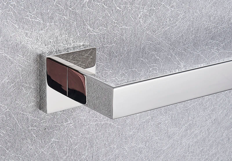 Bathroom Hardware Chrome Robe Hook Towel Rail Bar