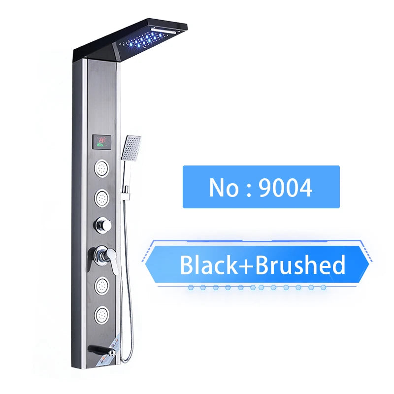 Luxury Led Shower Panel Spa Massage Jet Shower