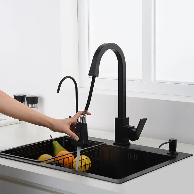 Black Sink 304 Stainless Steel Vegetable Washing Basin
