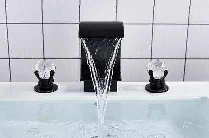 Wanmivezlo Waterfall Bathroom Basin Faucet Deck Mounted Cold