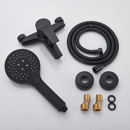 Matte Black Shower Faucet Wall Mount Bathroom Shower