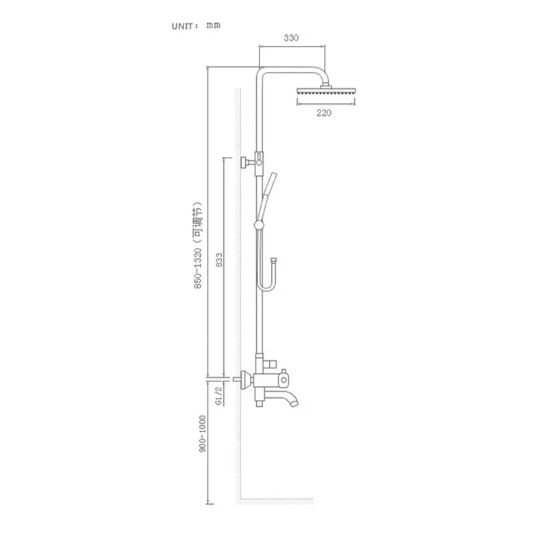Zgrk Antique Rain Shower Faucets Hand Wall Mounted