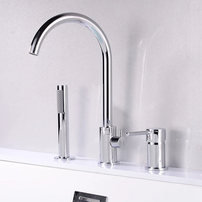 Ellen Bathtub Faucets Holes Black Cold Bath Shower