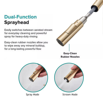 Pull Out Touch Sensor Faucet 360 Rotation Smart