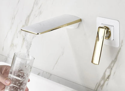 Black Rose Gold Wall Mounted Bathroom Basin Sink