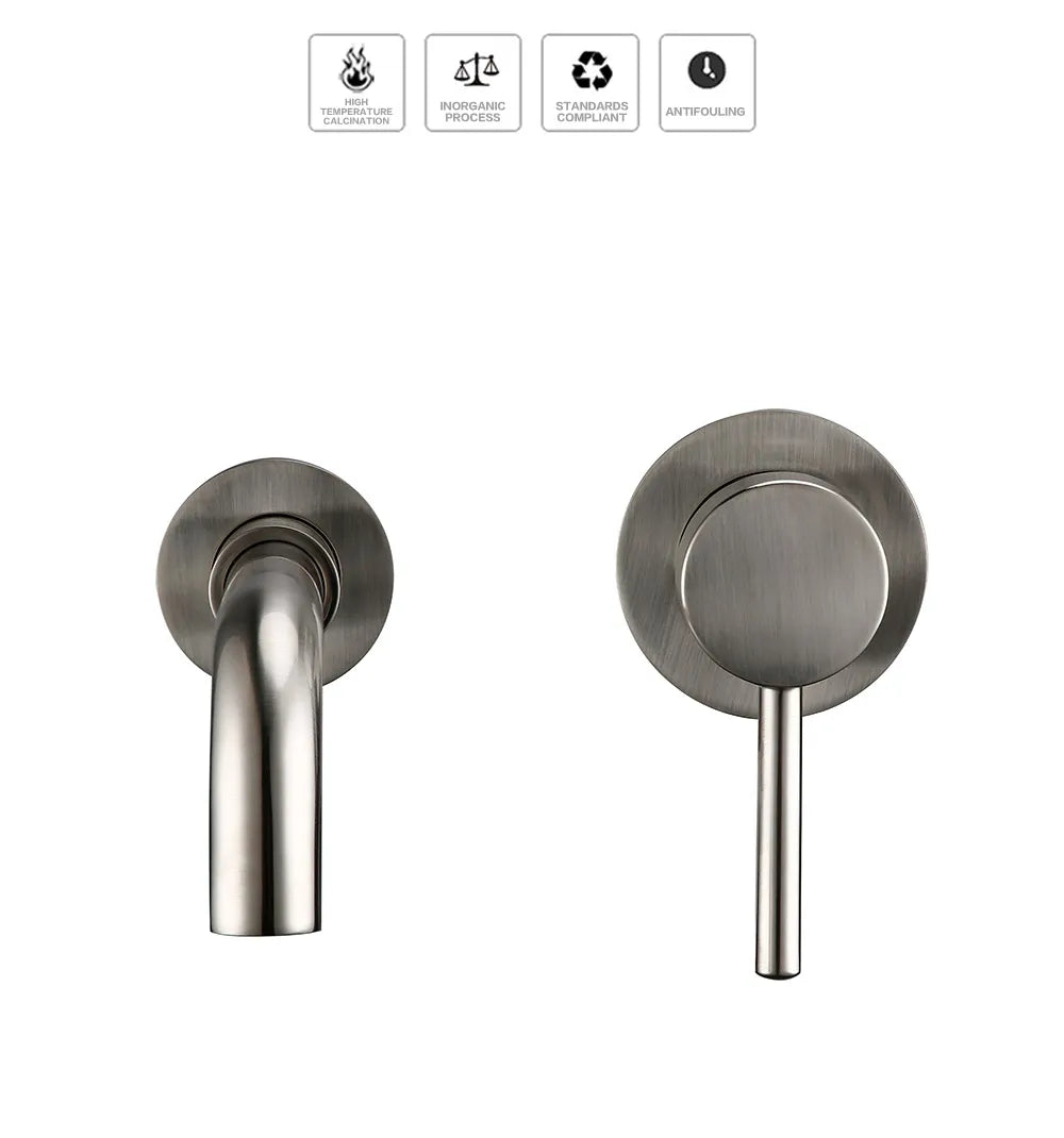 Bagnolux Ronda Stainless Steel Solid Brass Trim Taps