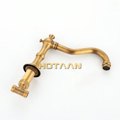 Solid Brass Bathroom Basin Mixer Tap Antique Brass
