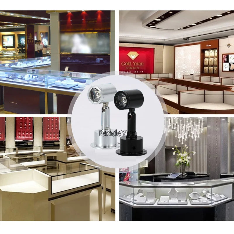 Dimmable Led Mini Downlights 1w 3w Ac85-265v Jewelry