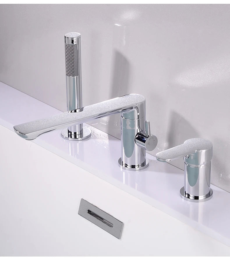Ellen Bathtub Faucets Holes Black Cold Bath Shower