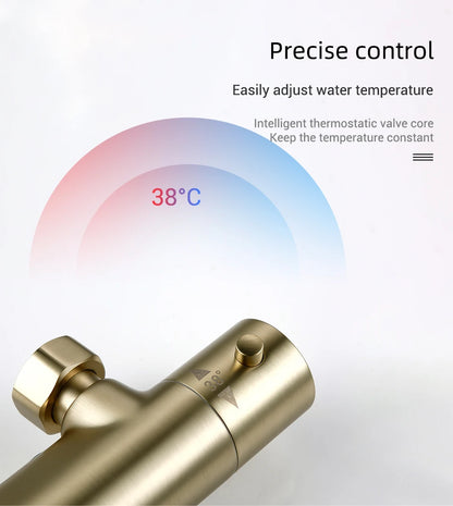 Shower System Thermostatic Shower Faucet Thermostat Bathroom