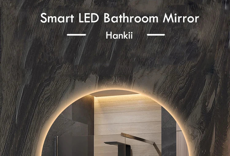 40/50/60cm Round Smart Led Bathroom Mirror Color Adjustable