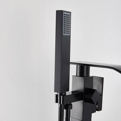 Shbshaimy Golden Floor Bathroom Bathtub Faucet Handshower Cold