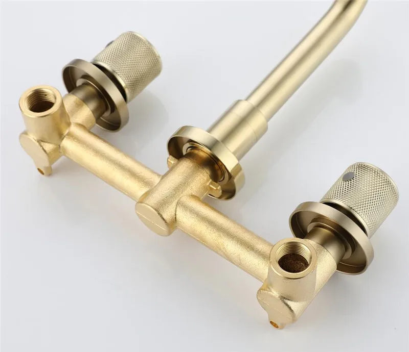 Bathroom Faucet Brushed Gold Bathroom Basin Faucet Cold