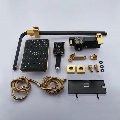 Cold Shower System Bathroom Led Digital Shower Wall