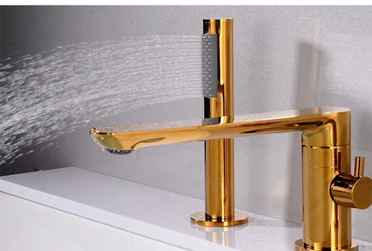 Ellen Bathtub Faucets Holes Black Cold Bath Shower