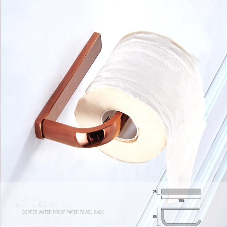Biggers Luxury Rose Gold Copper Bathroom Paper Holder