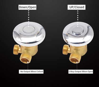 Way Output Thermostatic Brass Shower Faucets Wall Mounted